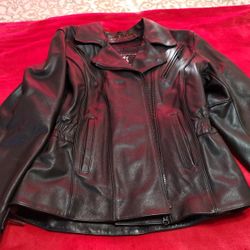 Leather Motorcycle Jacket For Women