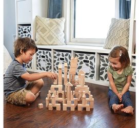 Kid toddler toy baby wooden blocks Montessori learning