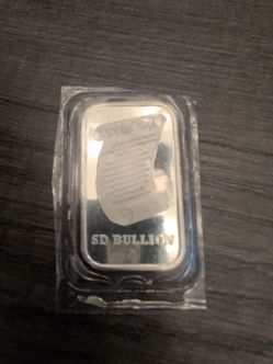 1oz silver bullion bar
