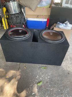 Dual Subwoofer Box with Two Subs
