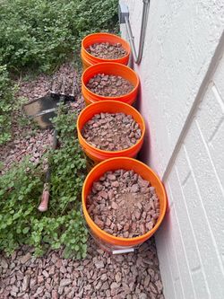 Free buckets of rocks