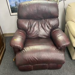 Brown Leather Rocking Recliner Chair $85 
