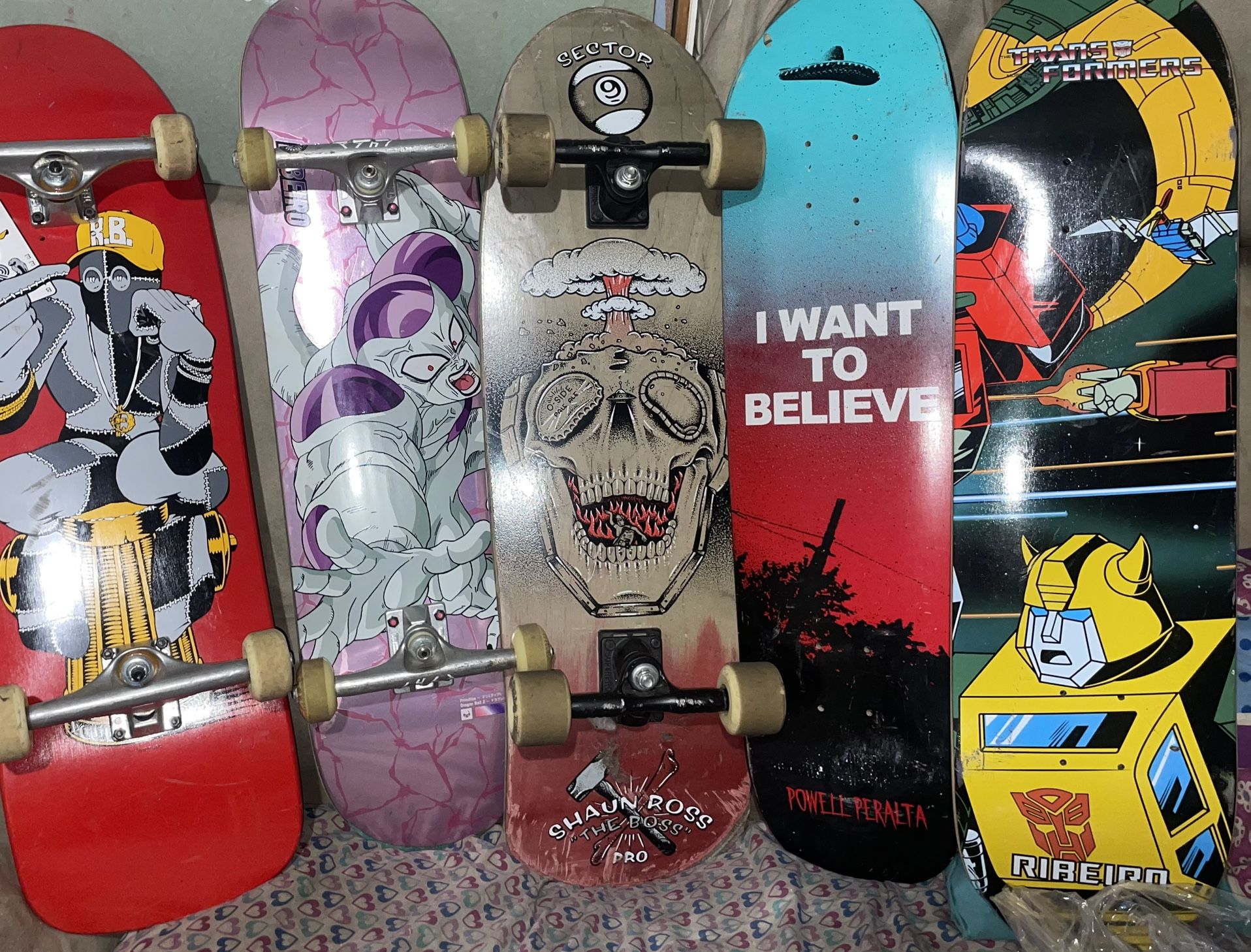 Complete skateboards and deck make offer