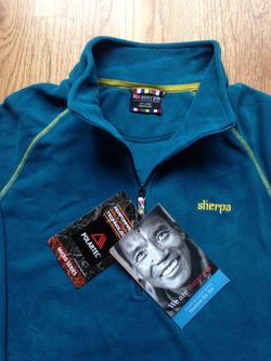 Men's XXL NWT Sherpa Polartec Fleece Zip Top