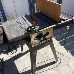 Vintage Craftsman 10 Inch Freestanding Table Saw