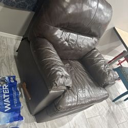 Recliner Leather Couch 