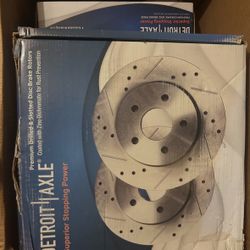 Front Rear Drilled Rotors Brakes Pads Kits For 1(contact info removed) Jeep Grand Cherokee (NEWWW)