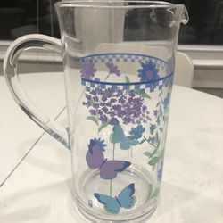 Decorative plastic pitcher
