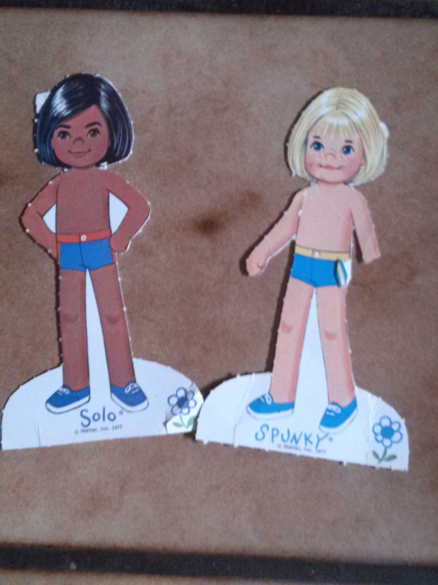 1977 Mattel Honey Hill Bunch Paper Dolls