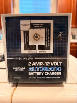 Silver Beauty "Blue Line" 2-Amp, 12-Volt Automatic Battery Charger (Model 8113).