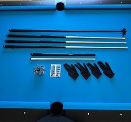 Four Brunswick 58" CONTENDER 2-piece Pool Cues +++