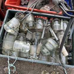 Csa Clear Insulators 2$ Each 