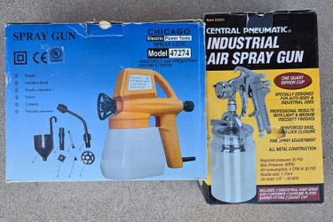 Spray Guns (2) Plus Drywall Hopper Gun