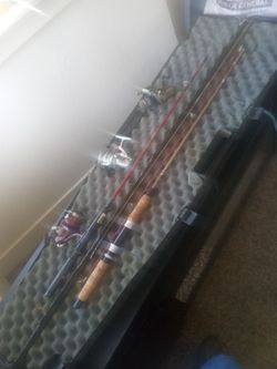 Fishing Rod and Reel Combo Set with Case