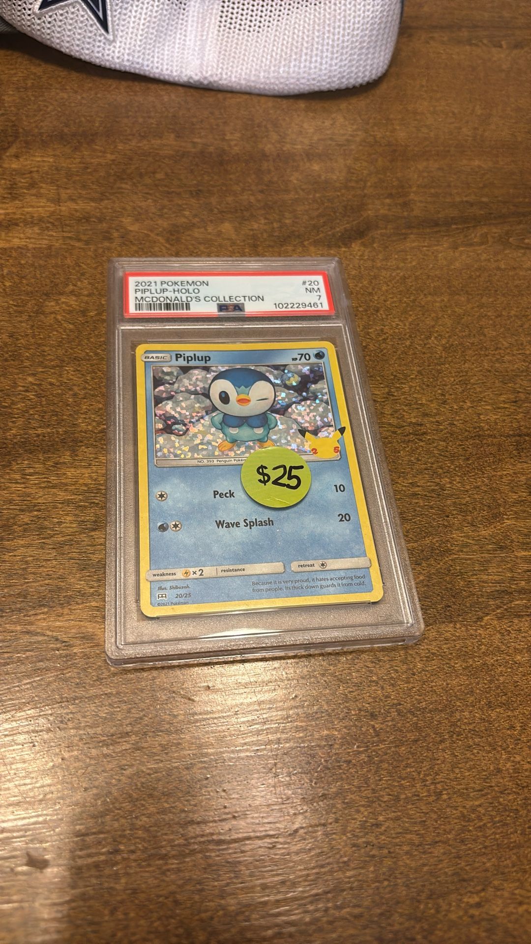 2021 Pokemon Piplup Holo Mint 7 McDonald’s Collection