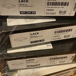 Six NIP IKEA floating Wall Shelves