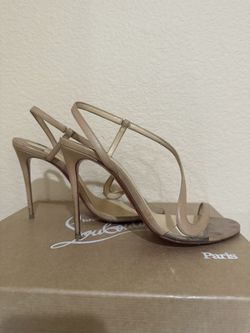 Christian Louboutin Rosalie 100 kid Nude