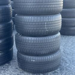 SET OF TIRE 225 40 18 DUNLOP 85% LIFE