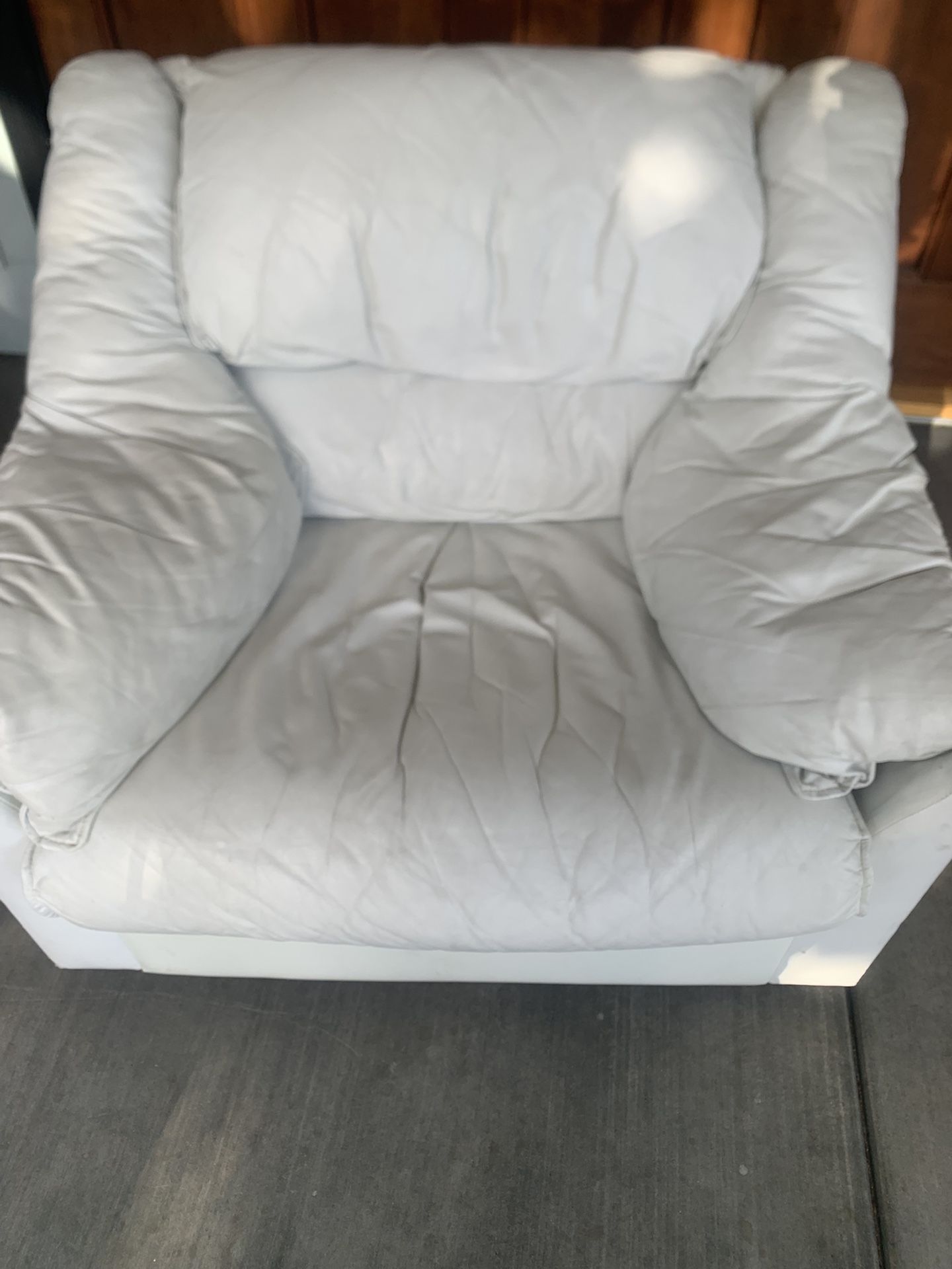 White Leather Couch