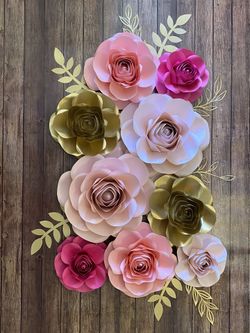 Paper Flowers / Flores de Papel / Baby Shower Decor / Bridal Shower / Birthday Decor