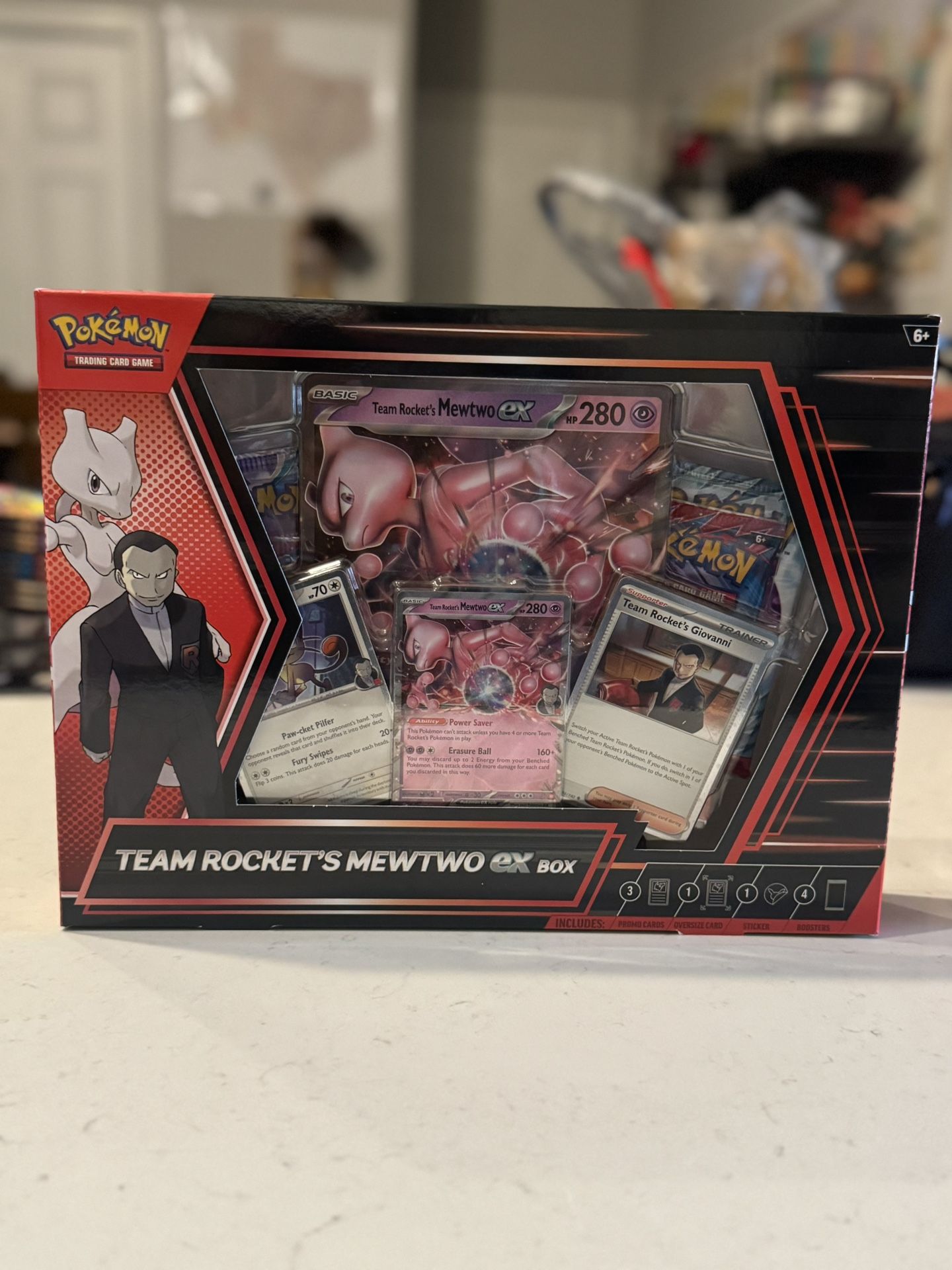 Pokémon 2025 TCG Team Rocket Mewtwo EX Box Set New & Factory Sealed