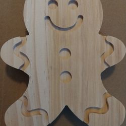 Unfinished Wood Gingerbread Man