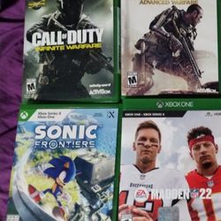 Xbox One Games, $10 Each , $20 For Sonic