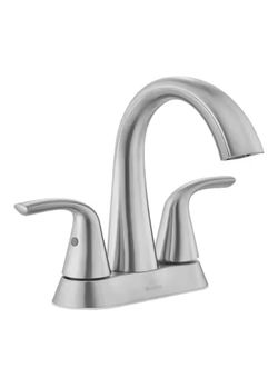 Glacier Bay Irena 4" Center Set Double-Handle Bathroom Faucet in Brushed Nickel