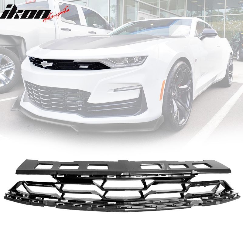 Fits 2019-2024 Chevy Camaro SS OE Style Front Bumper Upper Grille Grill Guard ABS