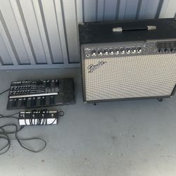 Fender Cyber Twin Guitar Amp …Boss GT 8 Effects Board