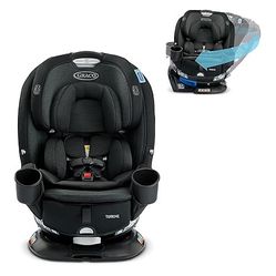 Graco Turn2Me 3-in-1 Convertible Car Seat, Rotating Seat feature, with Rear-Facing, Forward-Facing and Highback Booster options in Cambridge