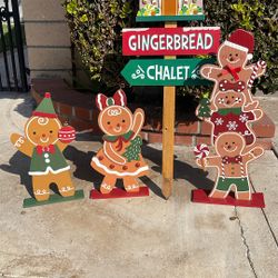 Gingerbread  Wood Decor
