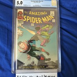 AMAZING SPIDER-MAN 39 CGC 5.0 GREEN GOBLIN REVEALED 1ST JOHN ROMITA ART (1966)
