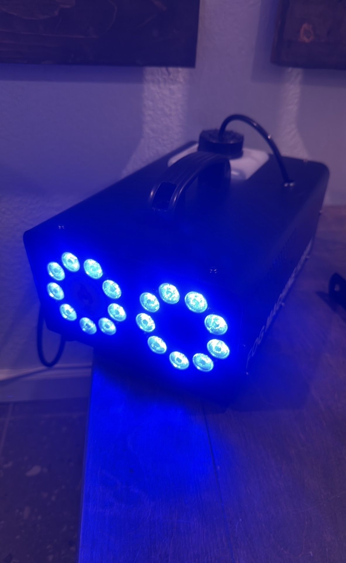 TCFUNDY 1200W Fog Machine with 18 LED Lights, Dual Spray Horizontal LED Smoke Ma