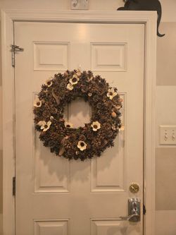 Pine cone wreath