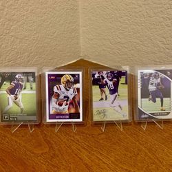 4 Justin Jefferson 2020 Rookie Sports Cards