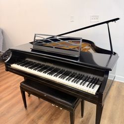 Kimball Black Satin Baby Grand Piano