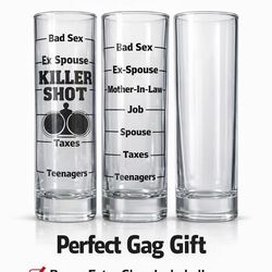 😂 Funny Shot Glass Set – 2 for $15”