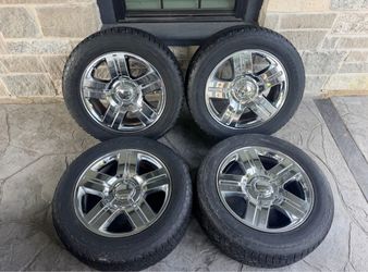 20’ Silverado Tahoe Suburban Rst Wheels Tires Texas Edition 6 Lug