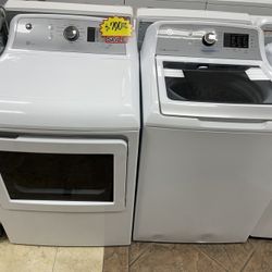 Ge Top Loader Washer And Dryer Set HZSCW