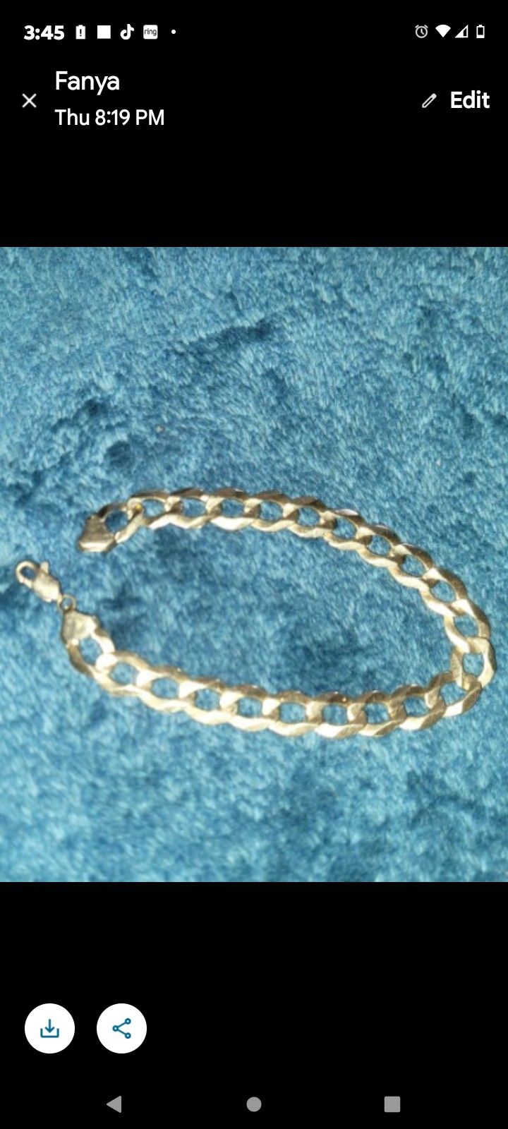 10k Gold Bracelet 8in Long 9mm Wide 13grams  $900$