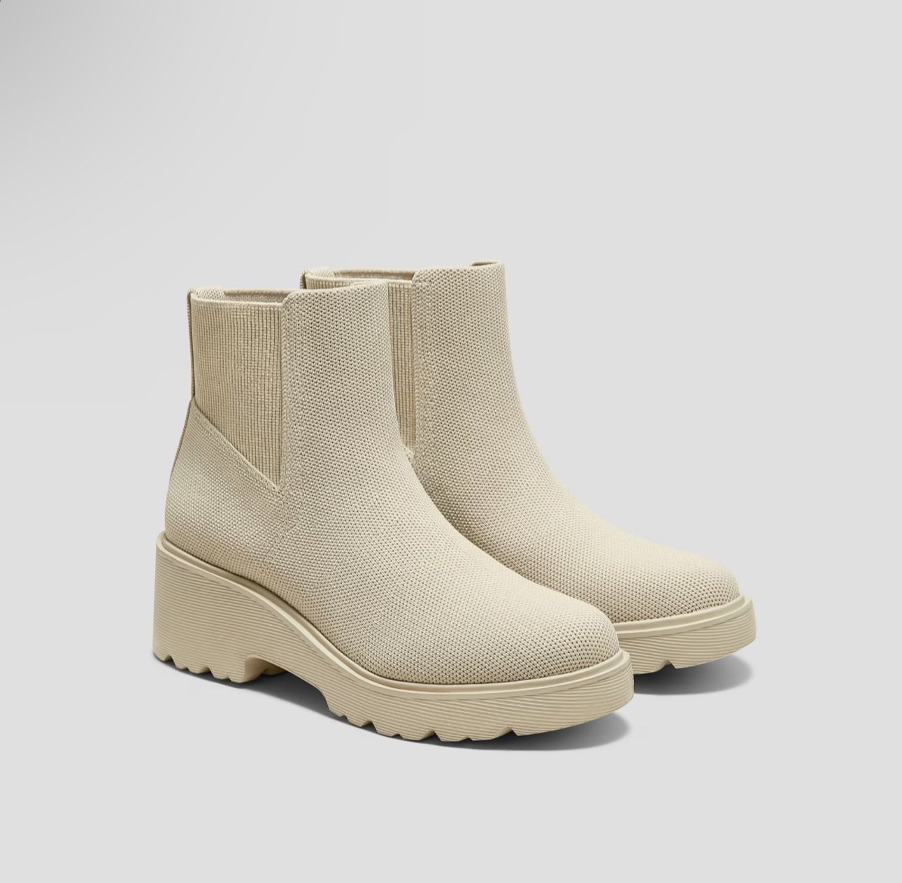 Vivaia Round Toe Platform Chunky Wedge Boots (Everly)BRAND...