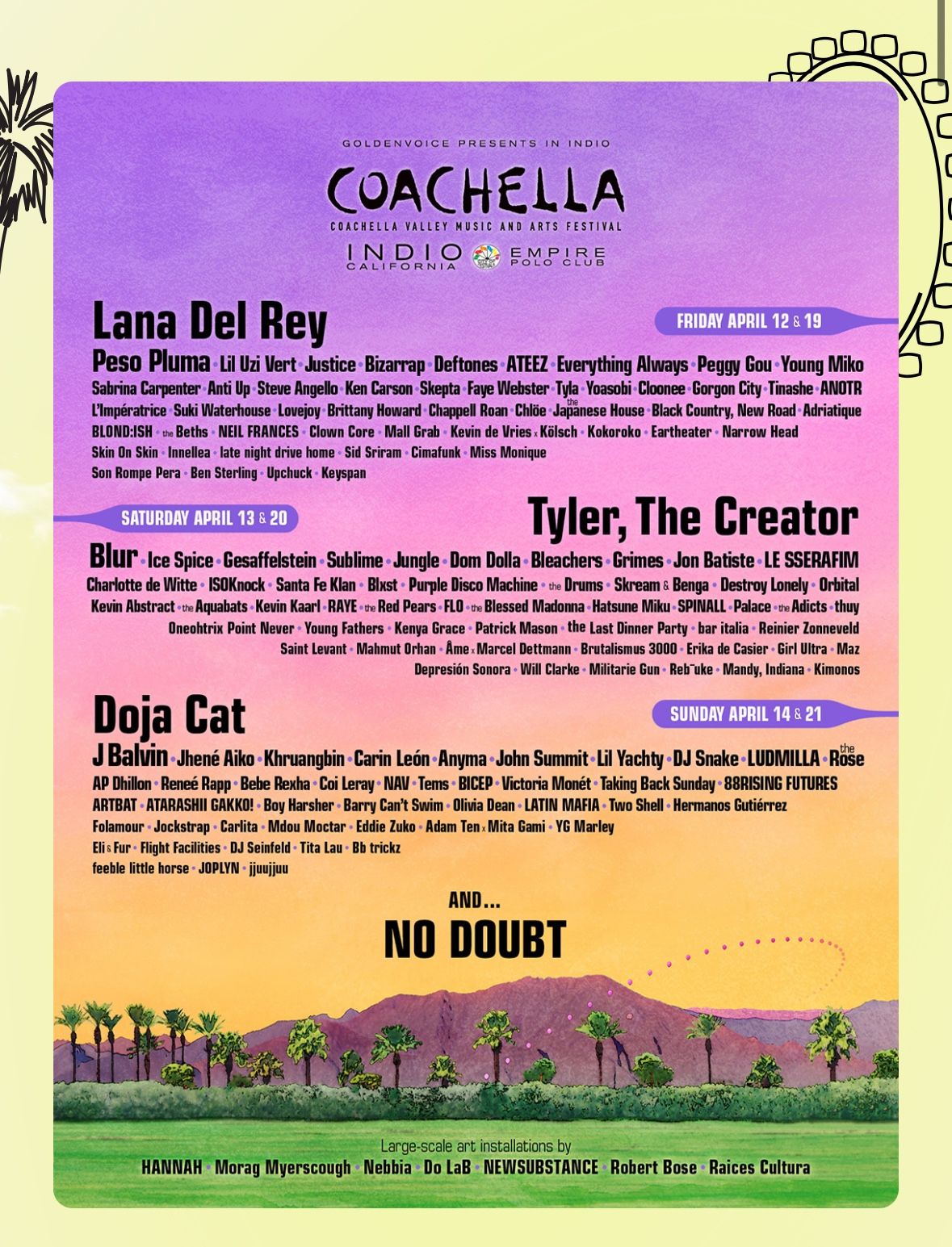 Coachella Sunday Ticket 