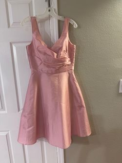 Pink Satin A-Line Formal Dress
