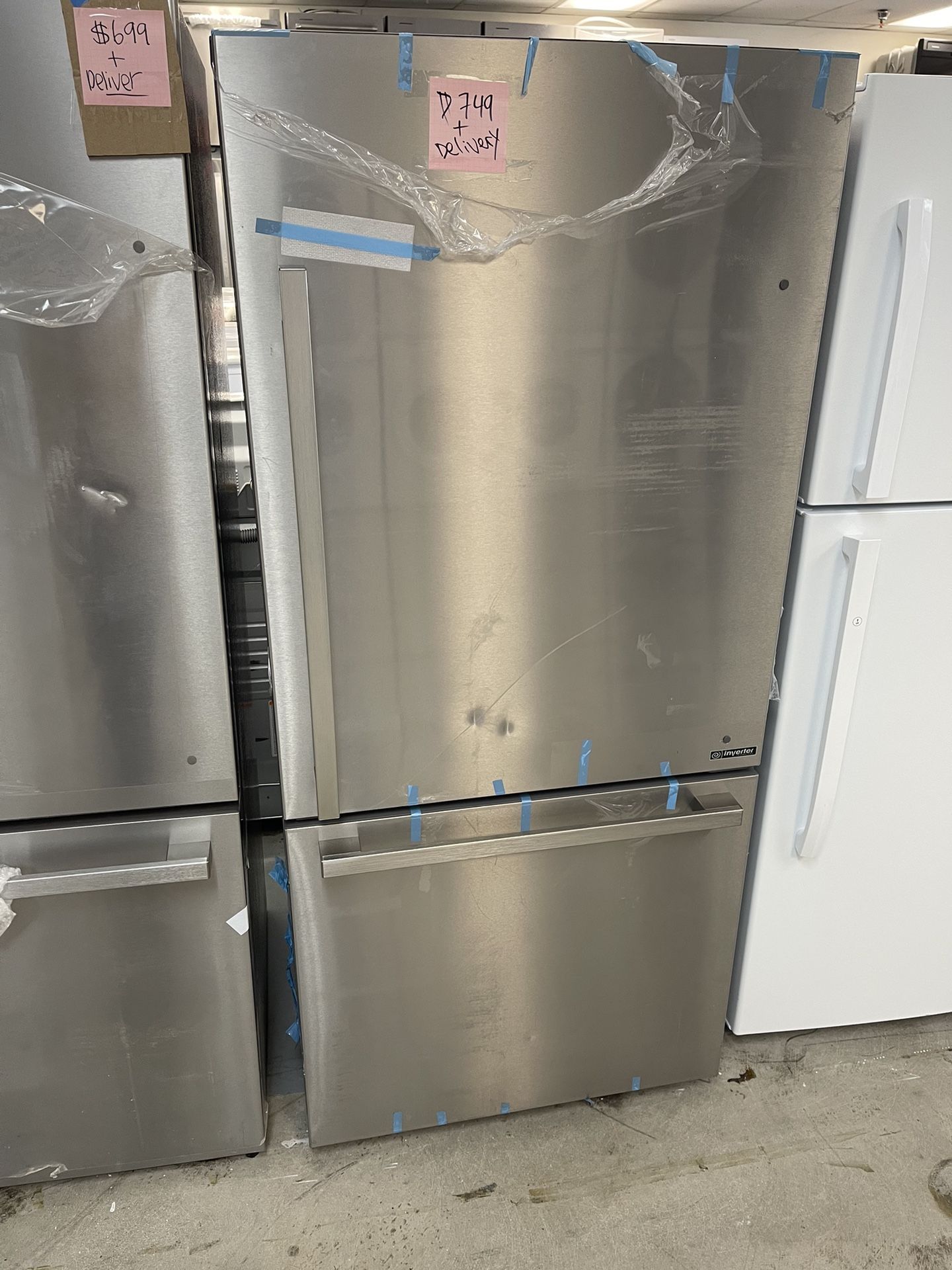 New Refrigerator 30” Wide With Ice Maker