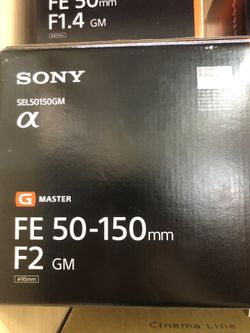 Sony FE 50-150mm F/2 GM Lens Brand New
