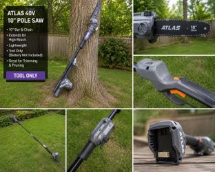 🌳 ATLAS 40V 10” Cordless Pole Saw  🌳