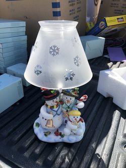 Partylite snowman lamp