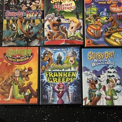 SCOOBY DOO 6 DVD LOT KISS Winter Wonderdog FrankenCreepy Werewolf Circus monster