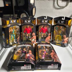 6 AEW tag team action figures